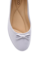 Women's Bow Leather Ballerinas | Derimod