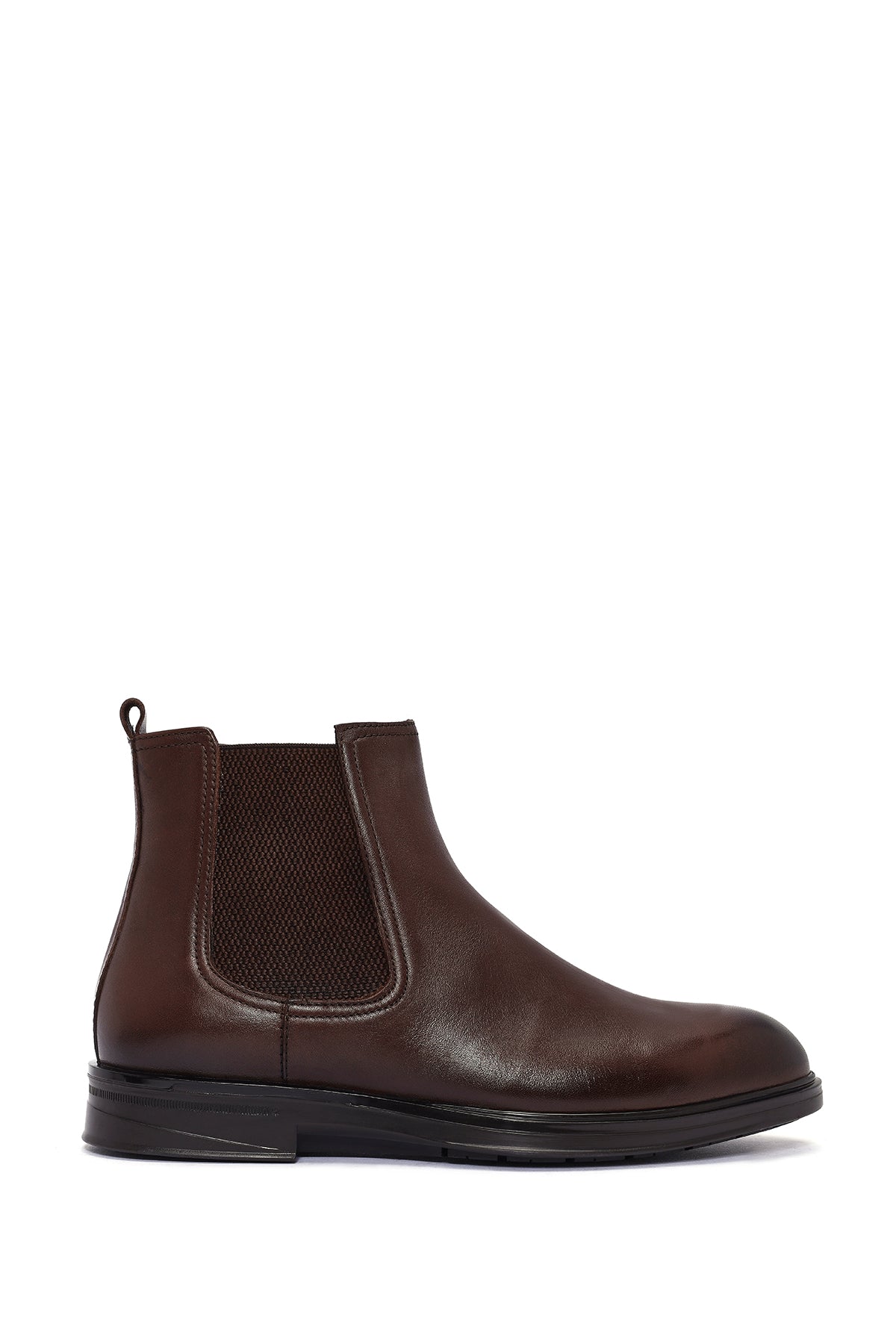 Men's Brown Leather Chelsea Boots 24WFD677618 | Derimod