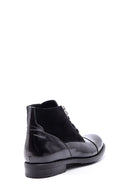 Men's Suede Detailed Leather Boots | Derimod