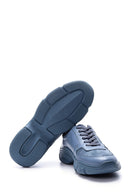 Men's Suede Detailed Leather Sneaker | Derimod