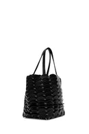 Women's Black Faux Leather Handbag | Derimod