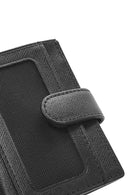 Men's Black Leather Card Holder | Derimod