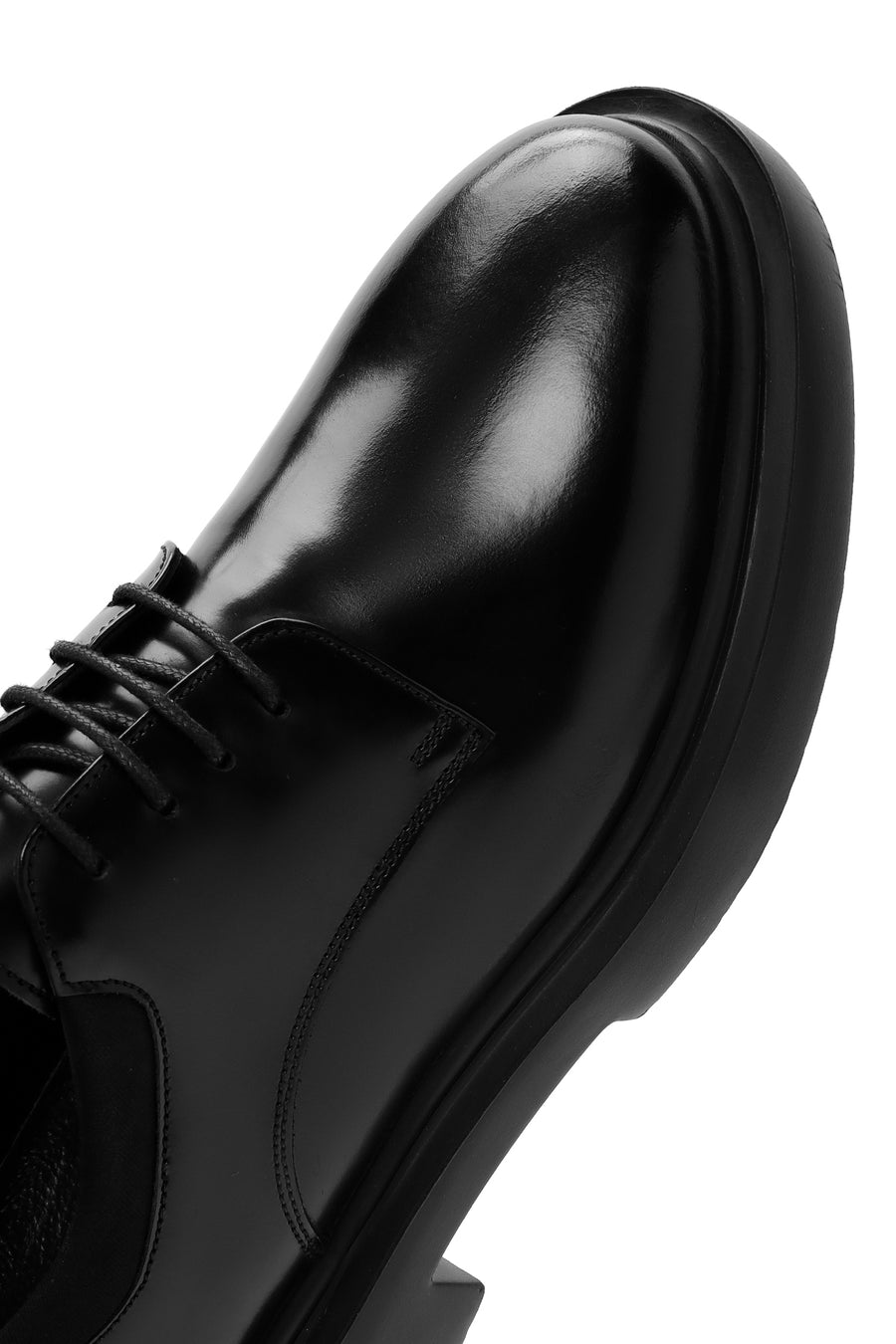 Men's Black Leather Casual Shoes
