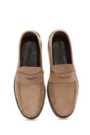 Erkek Bej Deri Casual Loafer | Derimod
