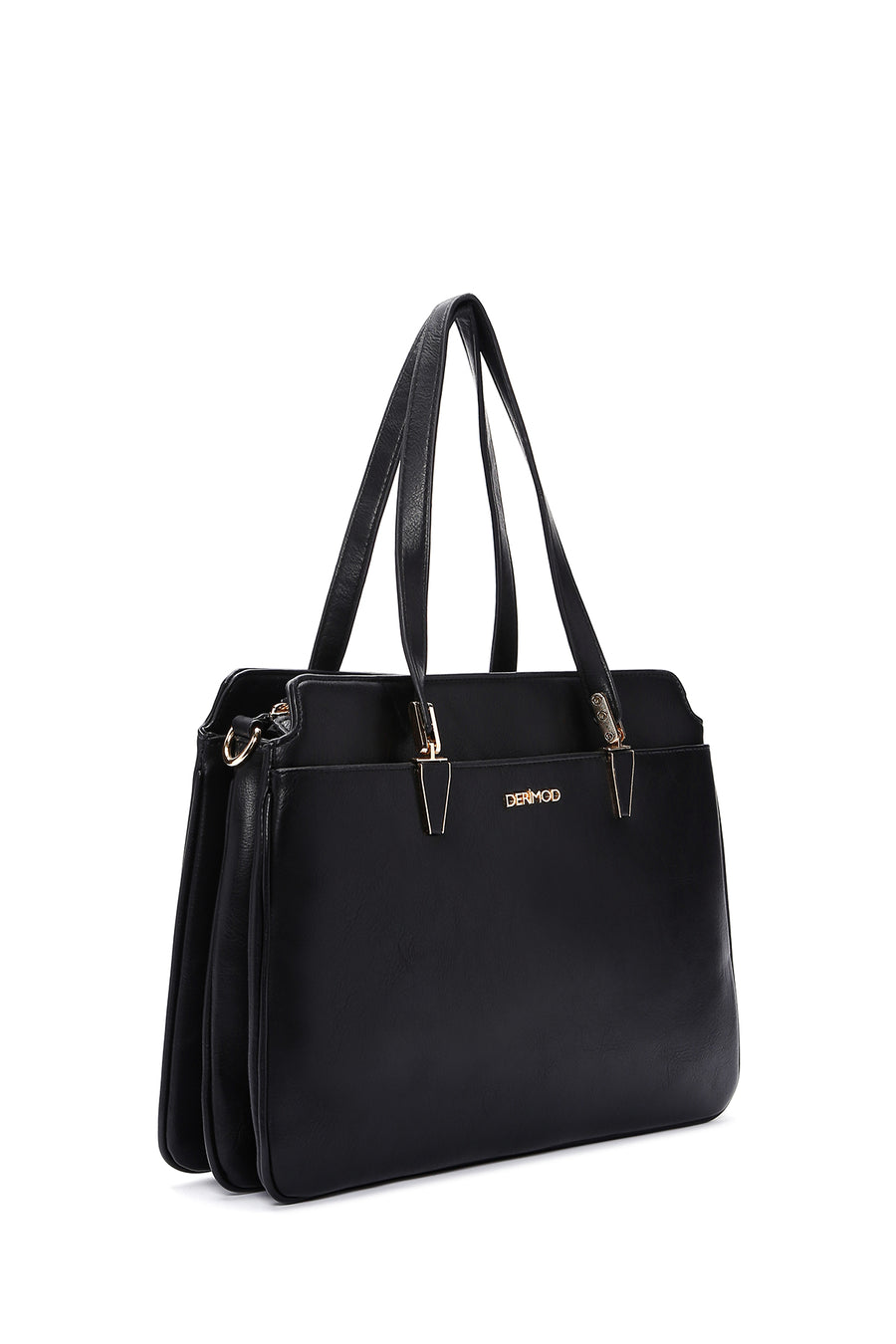 Women's Black Long Strap Classic Handbag
