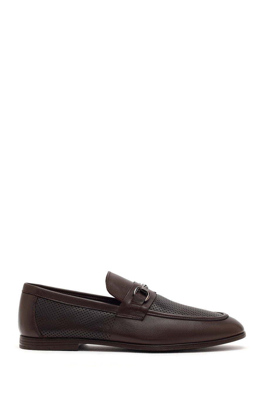 Men's Brown Buckle Leather Casual Loafer 26SFD670918 | Derimod