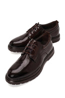 Male Brown Lace-up Thick-Soled Leather Casual Shoes | Derimod