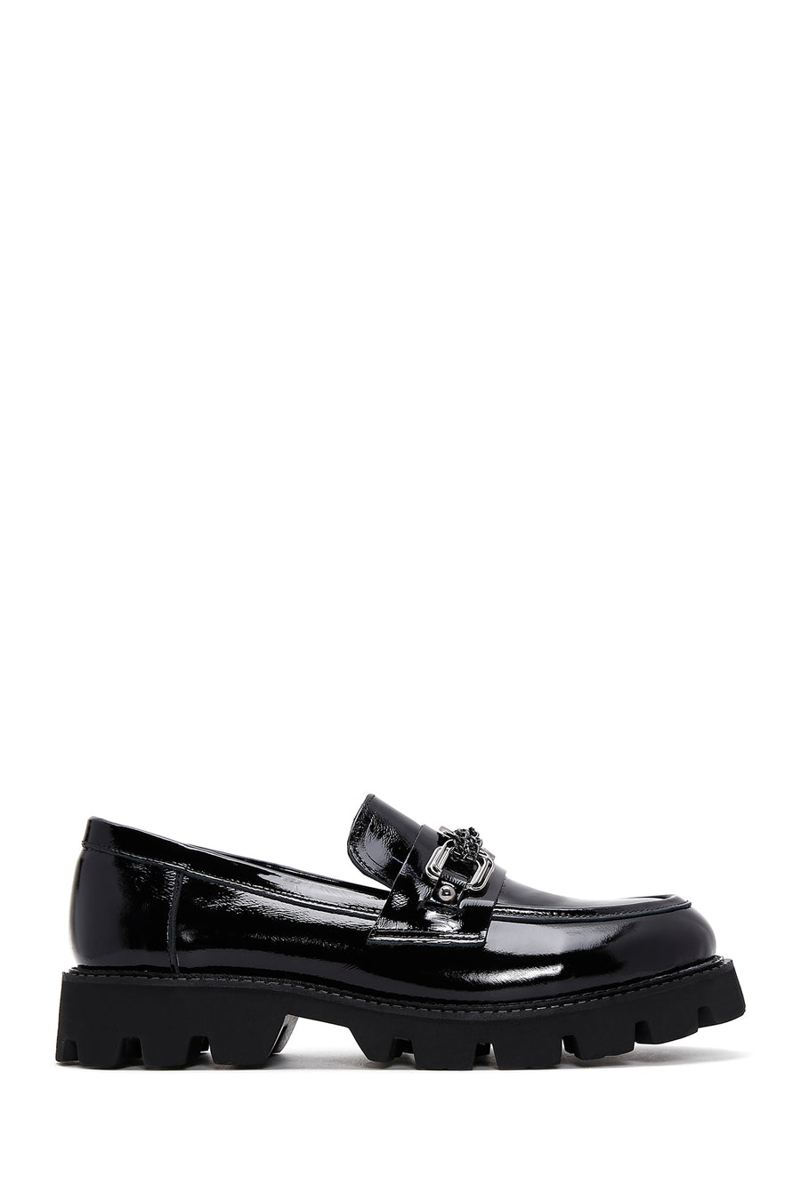 Kadın Deri Rugan Maskülen Loafer 22WFD196016 | Derimod