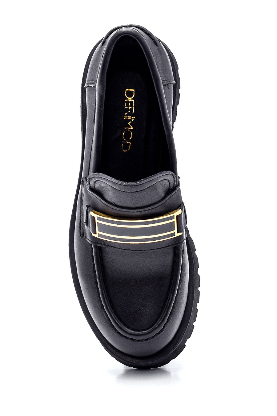 Women's Leather Casual Buckle Loafer