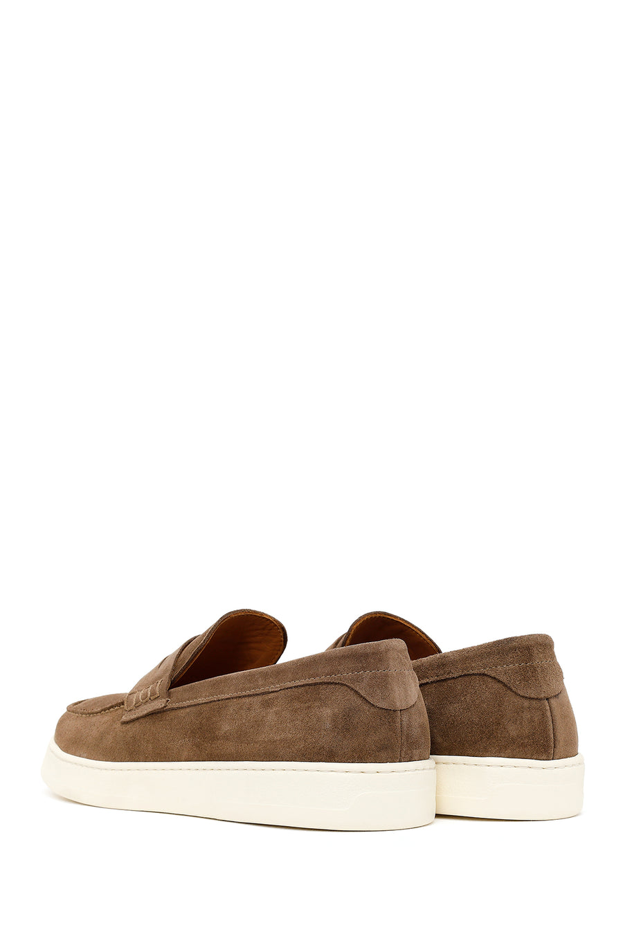 Erkek Taba Süet Deri Casual Loafer