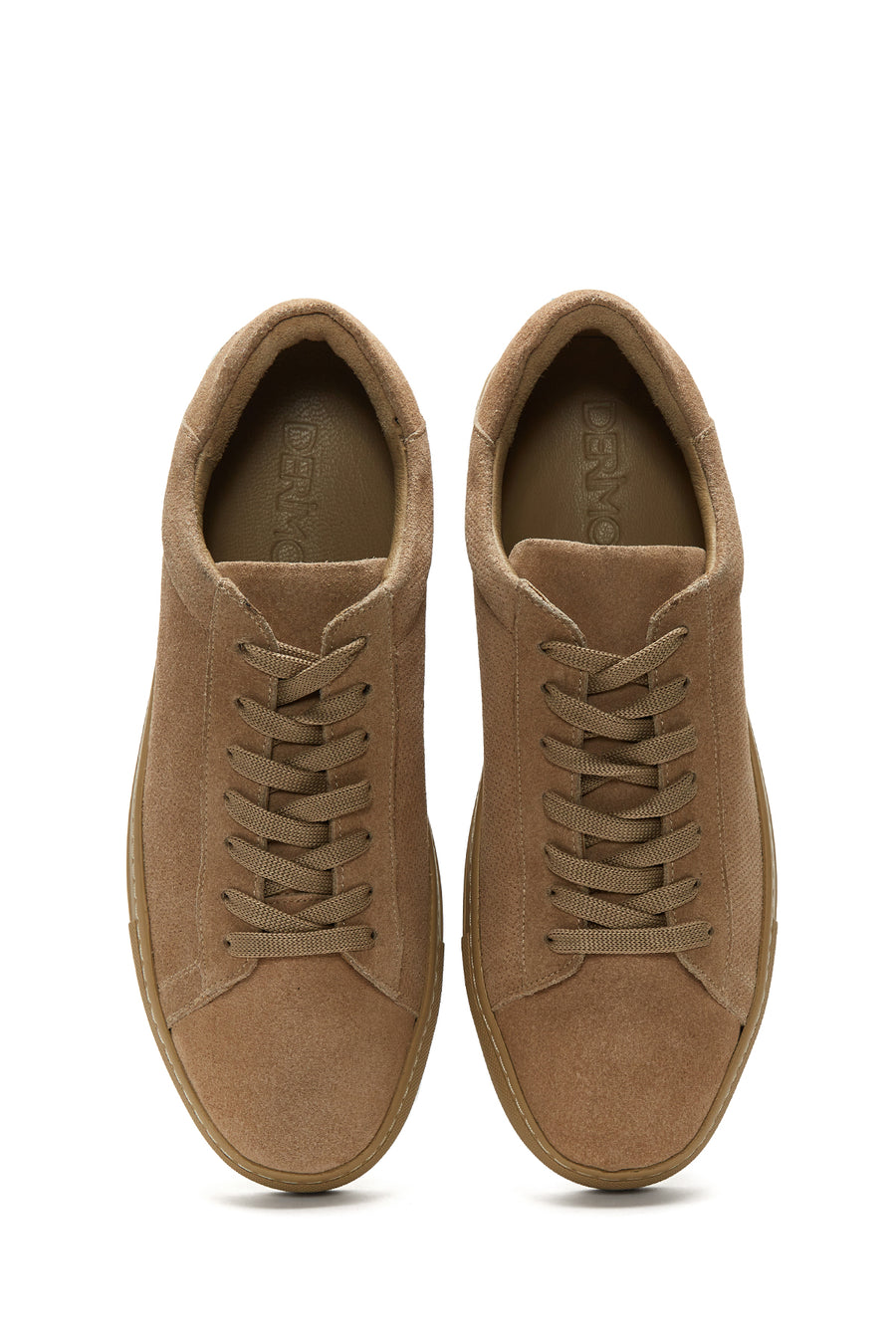 Erkek Bej Deri Süet Sneaker
