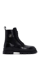 Harley Davidson Men's Black Asrid Exc Leather Boots | Derimod