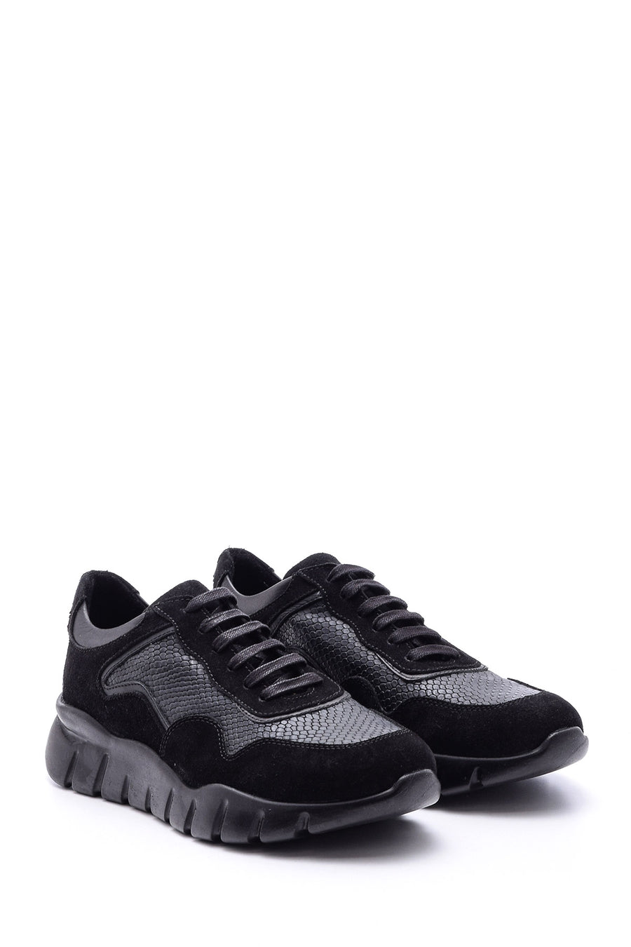 Men's Suede Detailed Leather Sneaker