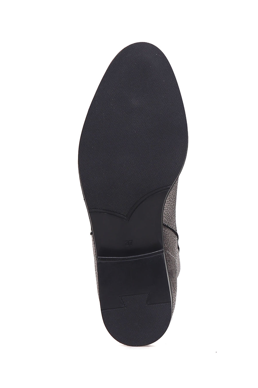 Women's Silver Leather Boots