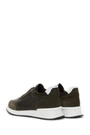 Men's Khaki Leather Sneaker | Derimod