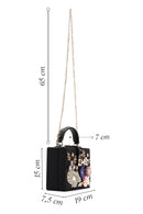 Women's Black Stone Handbag | Derimod