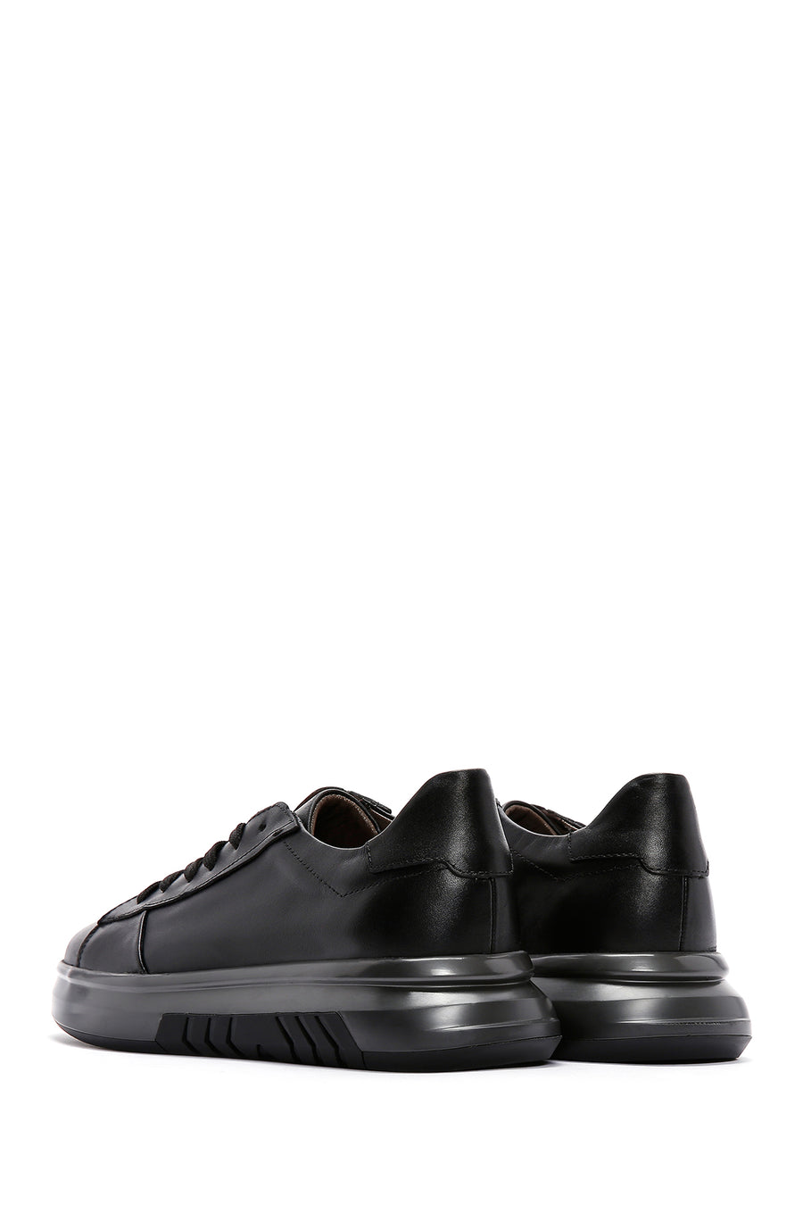 Men's Black Leather Sneaker