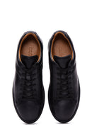 Men's Black Leather Sneaker | Derimod