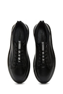 Erkek Siyah Deri Sneaker | Derimod