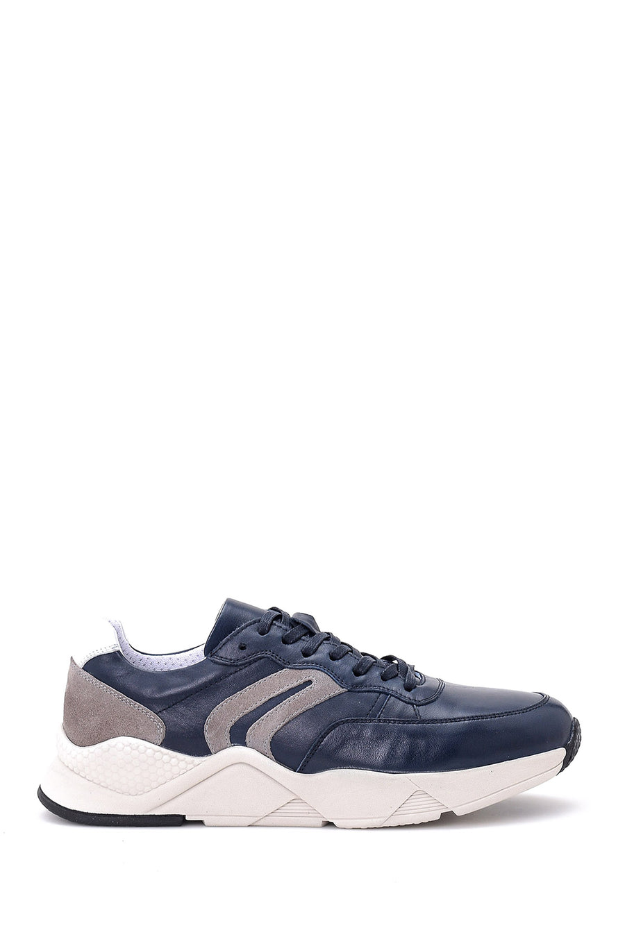 Men's Suede Detailed Leather Sneaker 19SFD344618 | Derimod