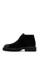 Men's Black Suede Leather Boots | Derimod