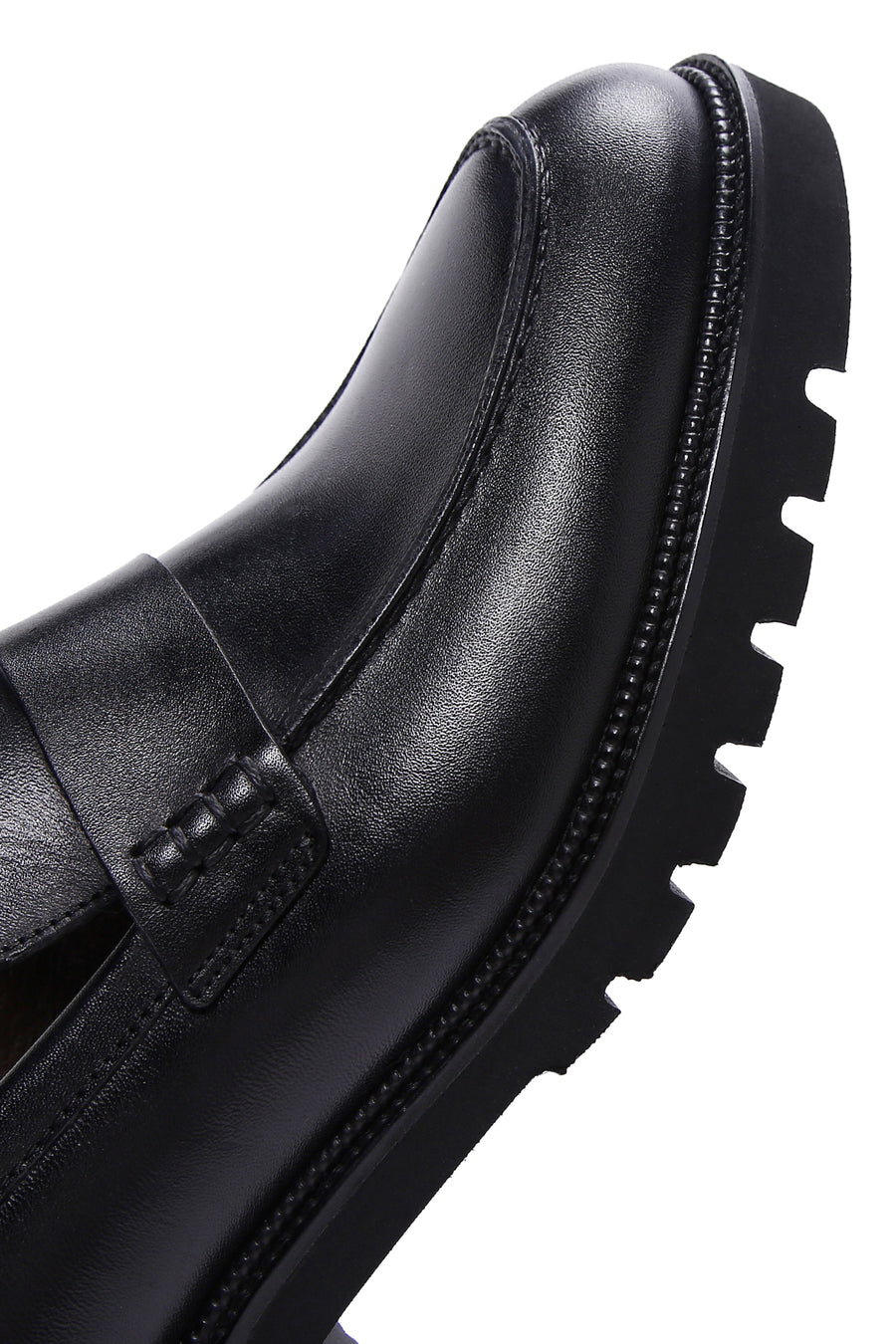 Men's Black Leather Casual Loafer