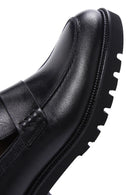 Men's Black Leather Casual Loafer | Derimod