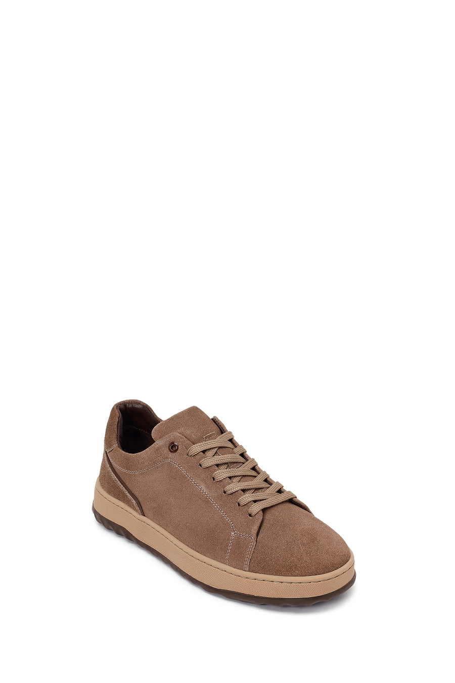 Male Mink Lace-up Thick-Soled Suede Leather Sneaker
