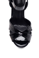 Women's Black Thick Heeled Platform Sandals | Derimod