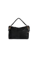 Geox Women's Black Marsila Long Strap Leather Handbag | Derimod