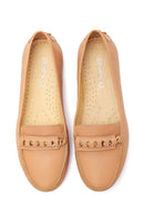 Kadın Camel Deri Loafer | Derimod