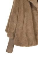 Ampezzo Woman Beige Short Teddy Coats | Derimod