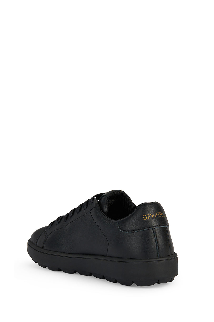 Geox Kadın Siyah Spherica Ecub-1 Bağcıklı Deri Sneaker