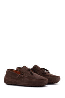 Men's Brown Suede Leather Casual Loafer | Derimod