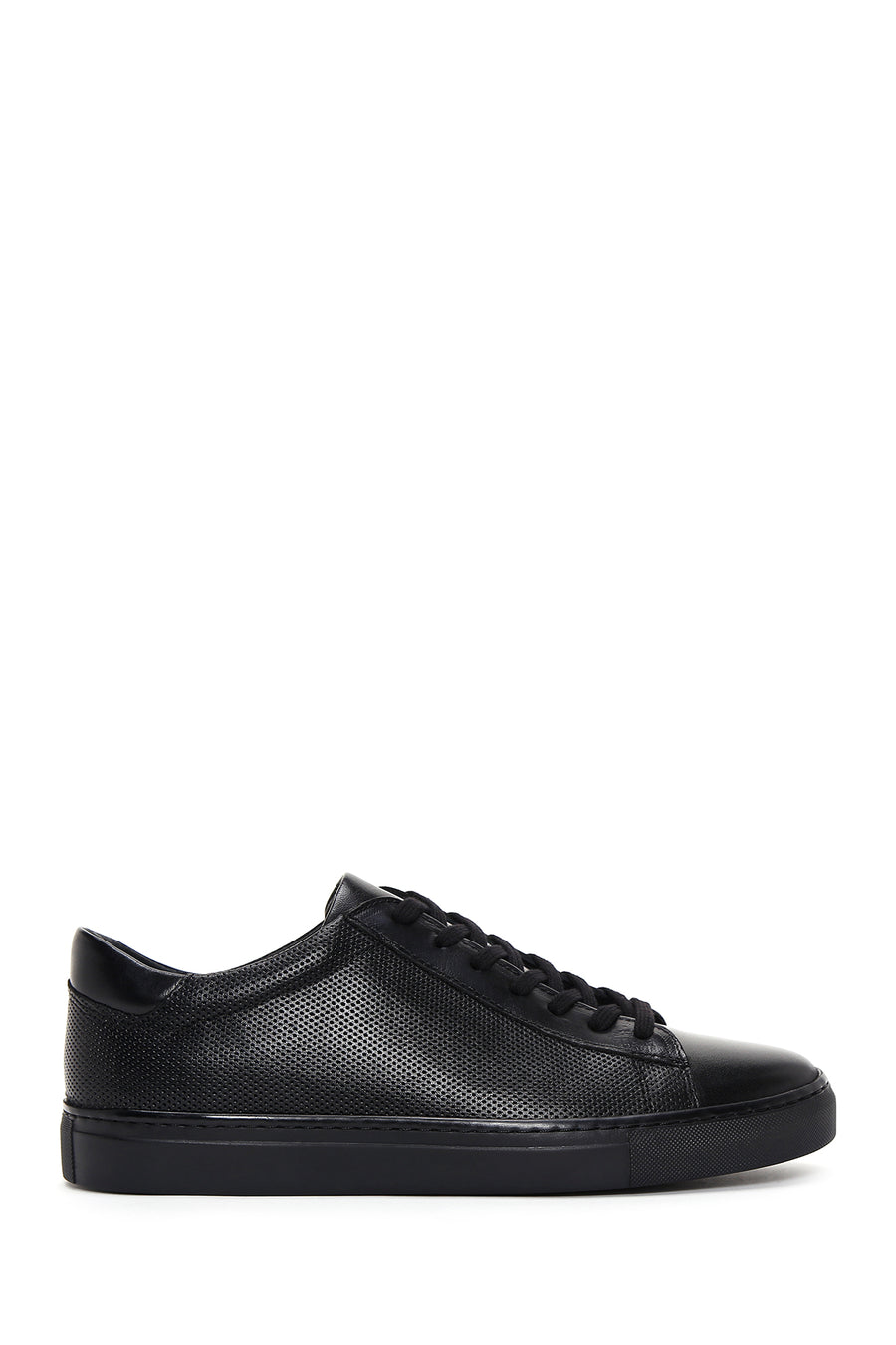 Men's Black Lace-up Leather Sneaker 24SFD630126 | Derimod