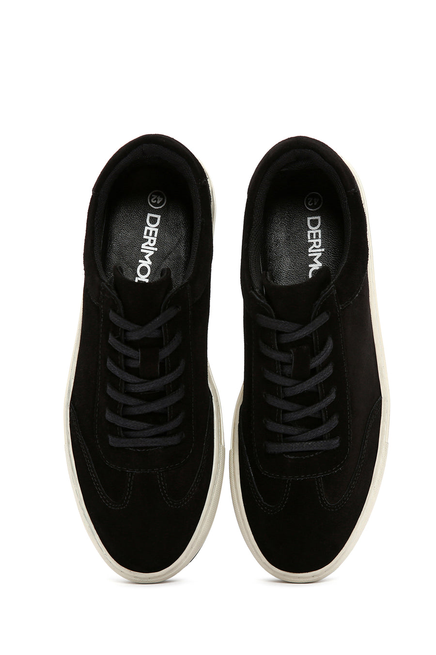 Men's Black Suede Leather Sneaker