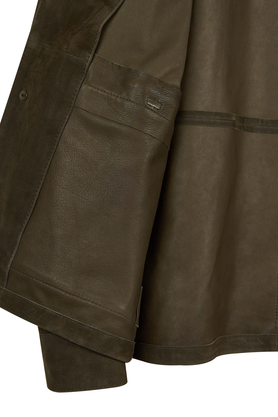 Ruiz Male Green Suede Leather Jacket