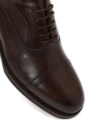Male Brown Lace-up Leather Casual Shoes | Derimod
