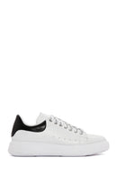 Men's White Leather Thick Soled Sneaker | Derimod