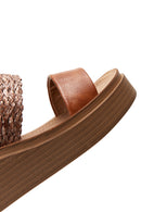 Women's Tan Thick Soled Sandals | Derimod