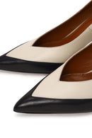 Woman Cream Thin Heeled Leather Stiletto | Derimod