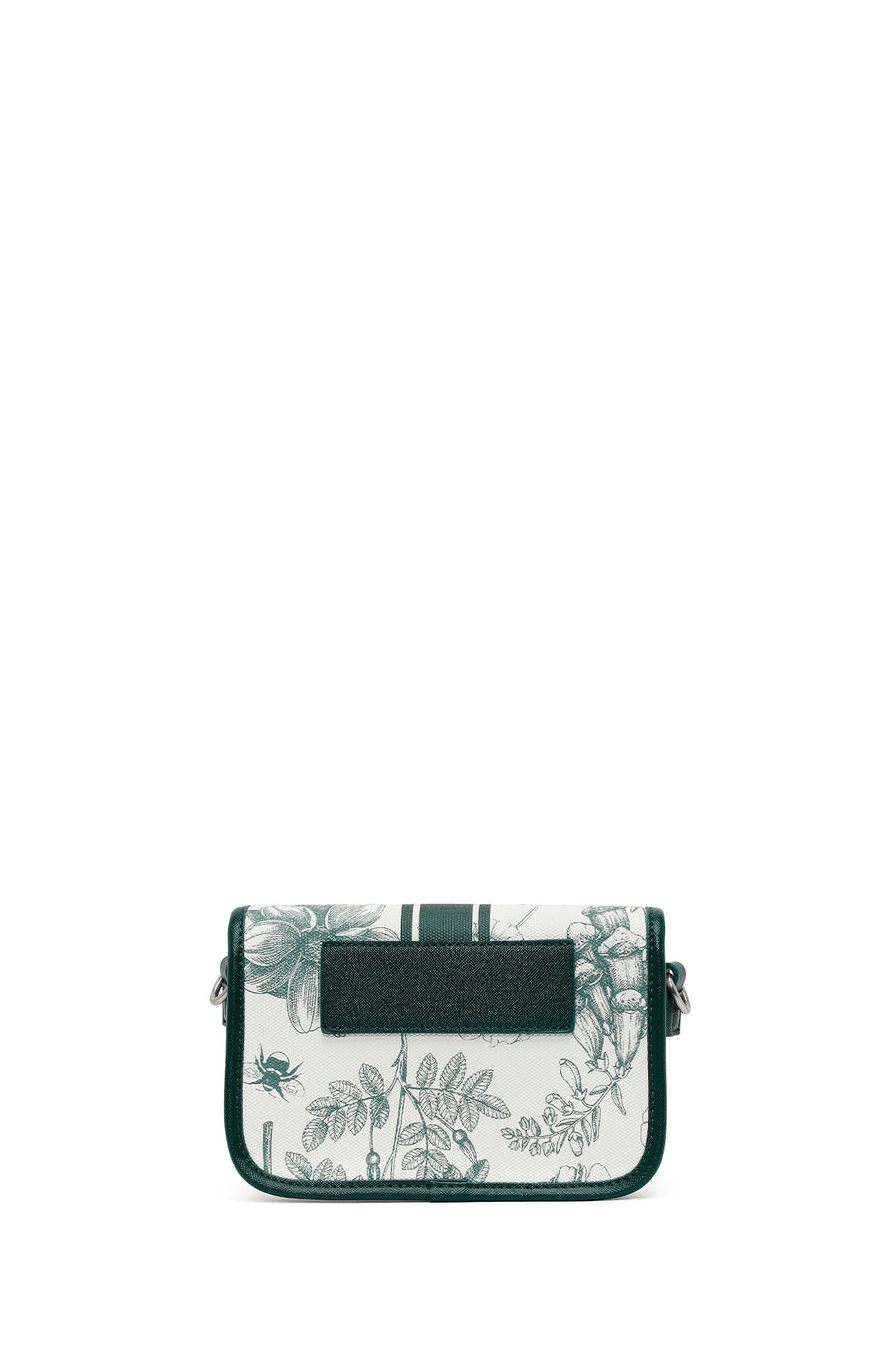 Woman Green Printed Mini Crossbody Bag