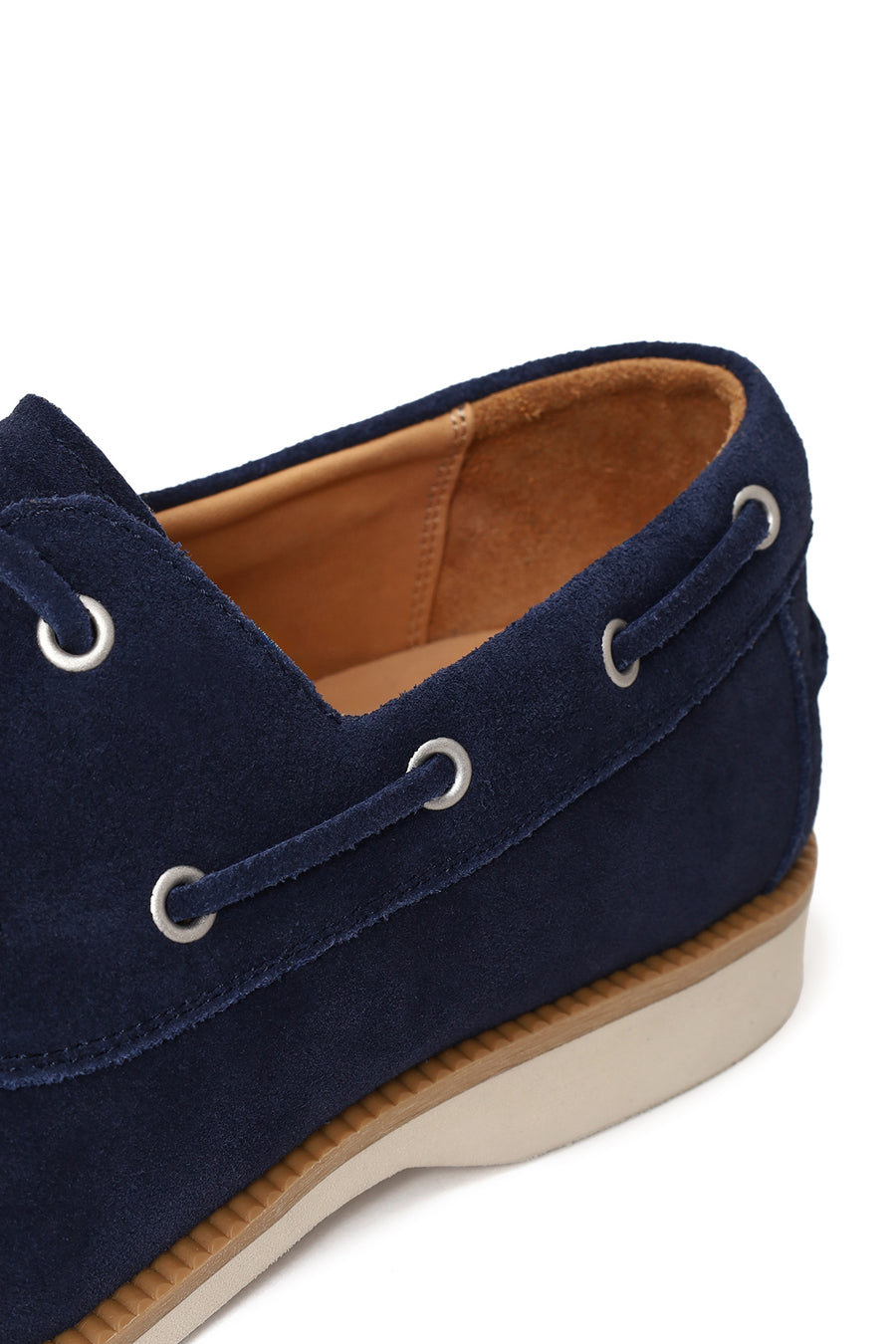 Male Navy Blue Lace-Up Suede Casual Shoes