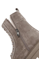 Women's Beige Suede Leather Boots | Derimod