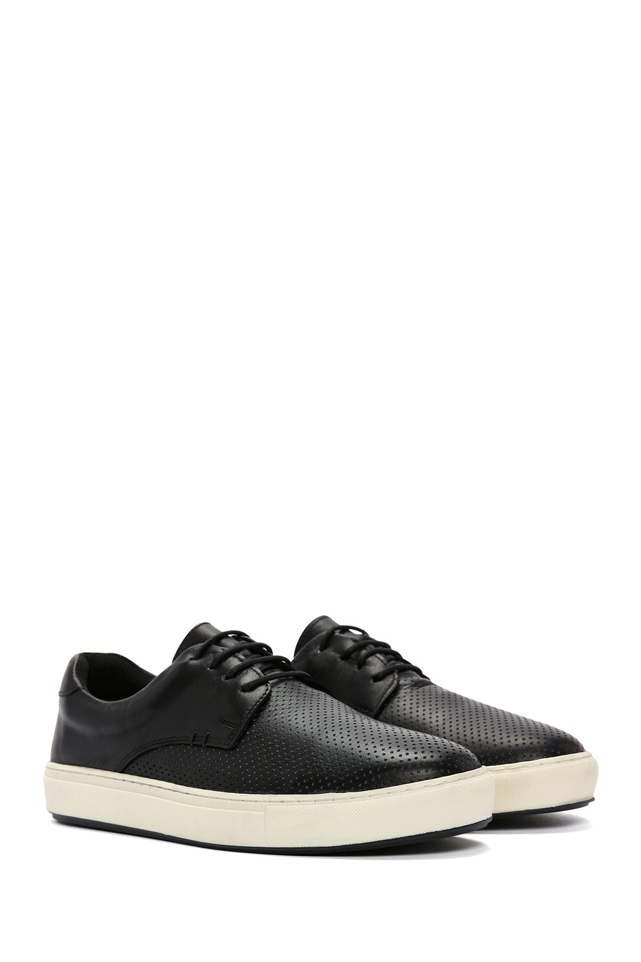 Men's Black Leather Casual Shoes