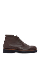 Men's Brown Leather Casual Boots | Derimod