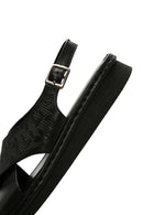 Women's Black Ankle Strap Leather Sandals | Derimod