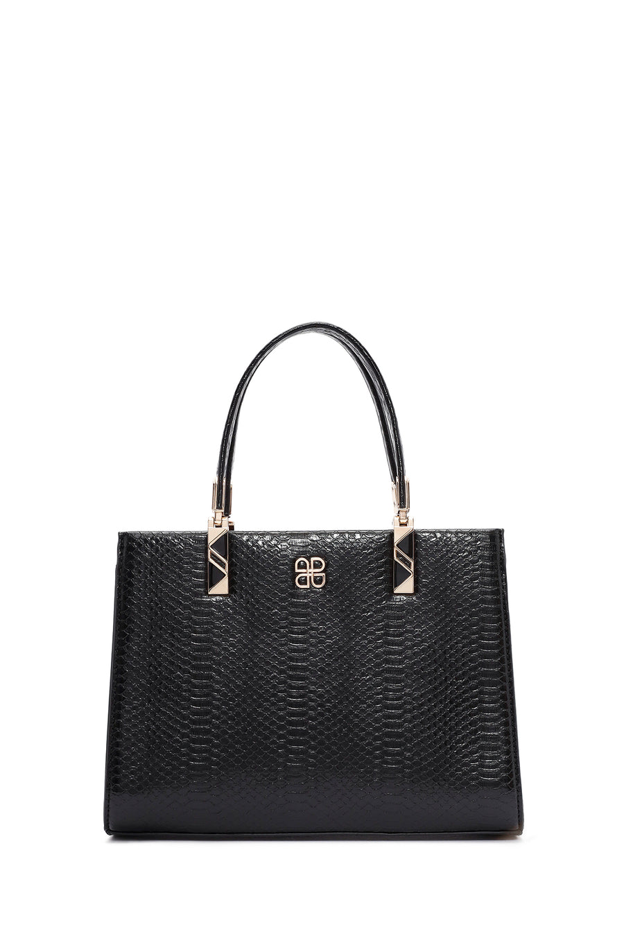 Women's Black Long Strap Printed Shoulder Bag