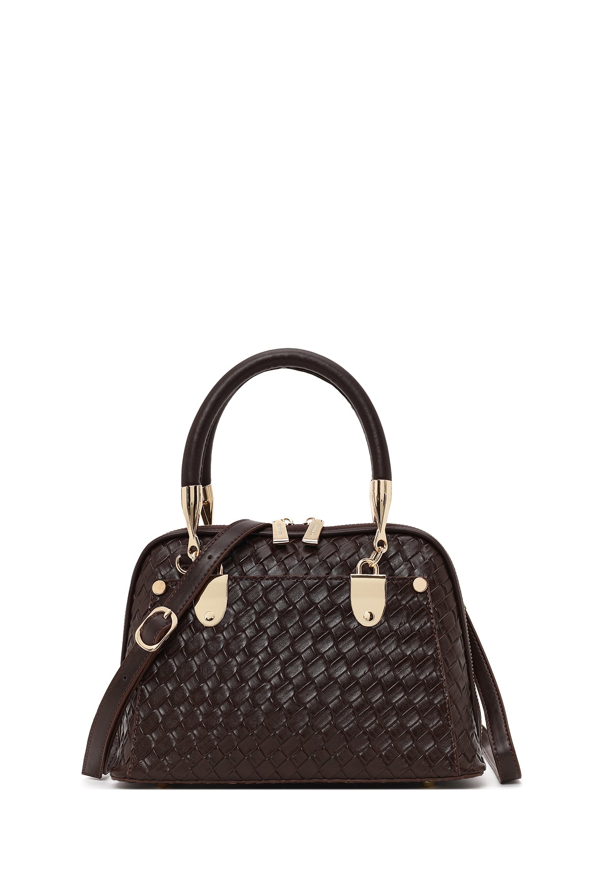 Woman Brown Long-Strap Knitted Classic Shoulder Bag WB500005SO | Derimod