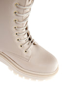 Women's Beige Thick Soled Boots | Derimod